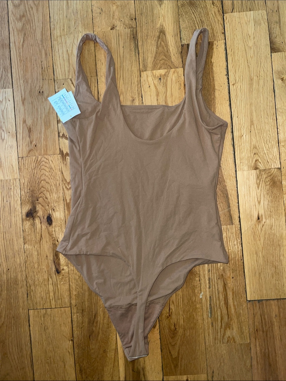 Auden Women's Brown Scoop Neck Bodysuit